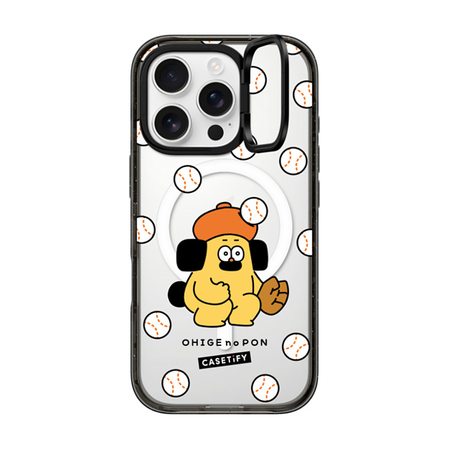 Makoto Kanazawa x CASETiFY iPhone 16 Pro ケース ブラック インパクトリングスタンドケース MagSafe対応 Baseball Case Back to School Makoto Kanazawa x CASETiFY iPhone 16 Pro ケース ブラック インパクトリングスタンドケース MagSafe対応 Baseball Case Back to School