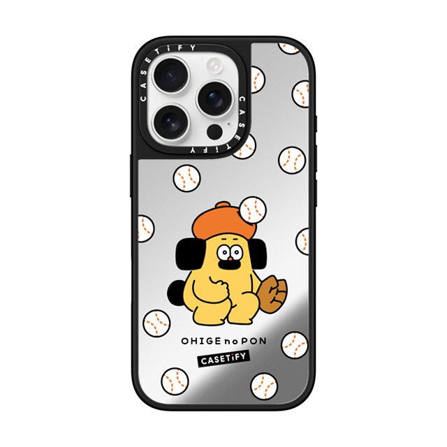 Makoto Kanazawa x CASETiFY iPhone 16 Pro ケース Silver on Black ミラーケース MagSafe対応 Baseball Case Back to School Makoto Kanazawa x CASETiFY iPhone 16 Pro ケース Silver on Black ミラーケース MagSafe対応 Baseball Case Back to School