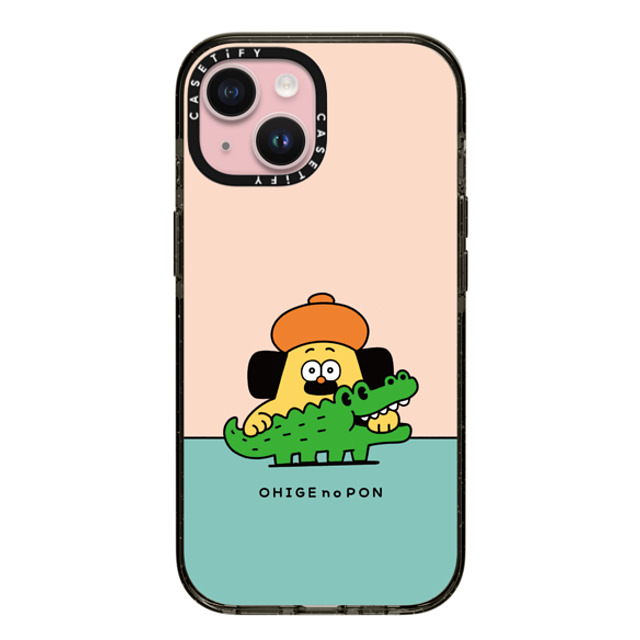 Makoto Kanazawa x CASETiFY iPhone 15 Case ブラック インパクトケース Pon and Alligator Mother's Day Makoto Kanazawa x CASETiFY iPhone 15 Case ブラック インパクトケース Pon and Alligator Mother's Day