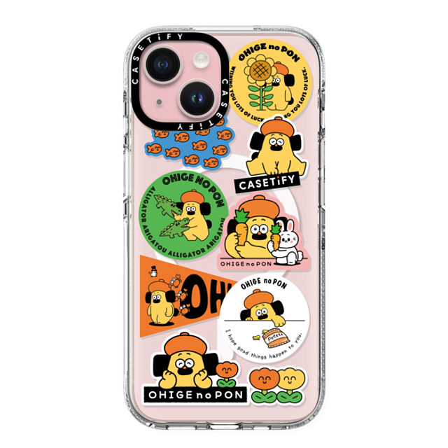 Makoto Kanazawa x CASETiFY iPhone 15 ケース クリア クリア ケース MagSafe対応 Sticker Case