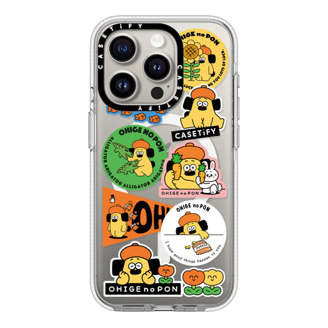 Makoto Kanazawa x CASETiFY iPhone 15 Pro ケース クリア クリア ケース MagSafe対応 Sticker Case