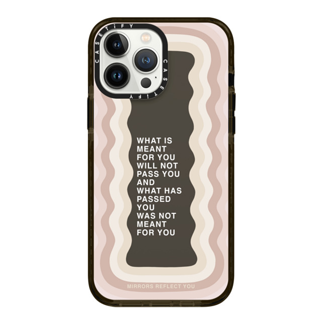 Mirrors Reflect You x CASETiFY iPhone 13 Pro Max ケース ブラック インパクトケース meant for you