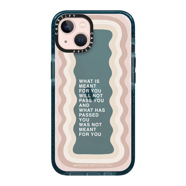 Mirrors Reflect You x CASETiFY iPhone 13 ケース Pacific Blue インパクトケース meant for you