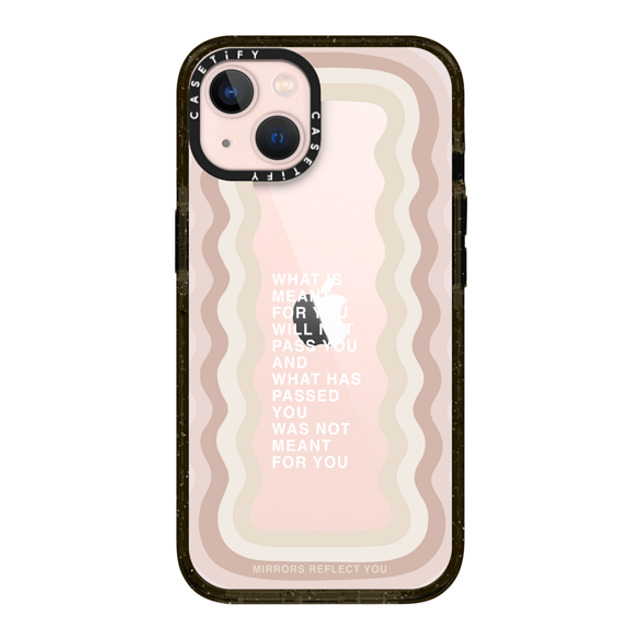 Mirrors Reflect You x CASETiFY iPhone 13 ケース ブラック インパクトケース meant for you