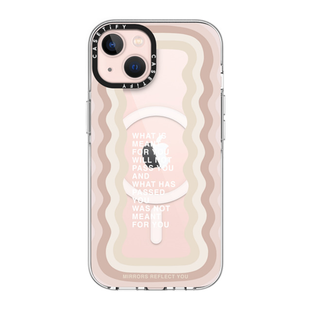 Mirrors Reflect You x CASETiFY iPhone 13 ケース クリア クリア ケース MagSafe対応 meant for you