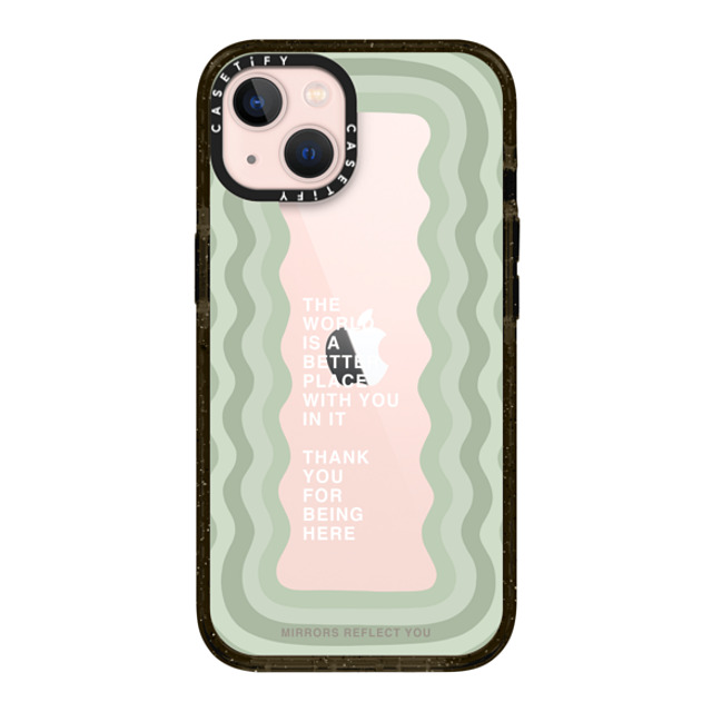 Mirrors Reflect You x CASETiFY iPhone 13 ケース ブラック インパクトケース better with you