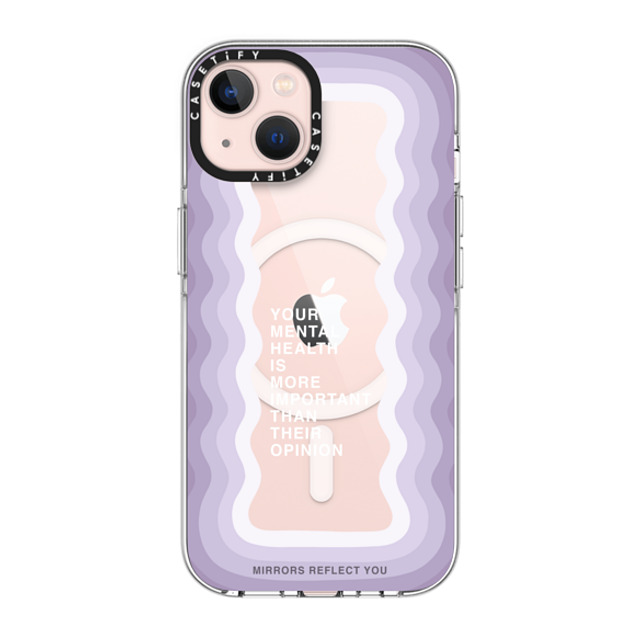 Mirrors Reflect You x CASETiFY iPhone 13 ケース クリア クリア ケース MagSafe対応 Your Mental Health