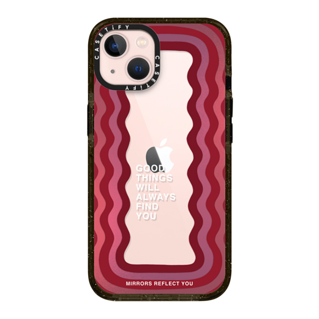 Mirrors Reflect You x CASETiFY iPhone 13 ケース ブラック インパクトケース Good Things