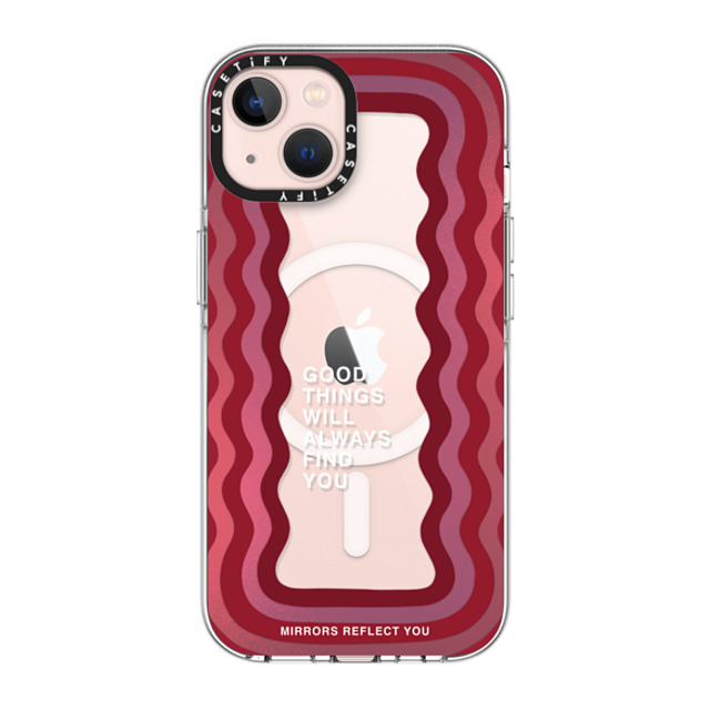 Mirrors Reflect You x CASETiFY iPhone 13 ケース クリア クリア ケース MagSafe対応 Good Things