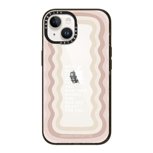 Mirrors Reflect You x CASETiFY iPhone 14 ケース ブラック インパクトケース meant for you