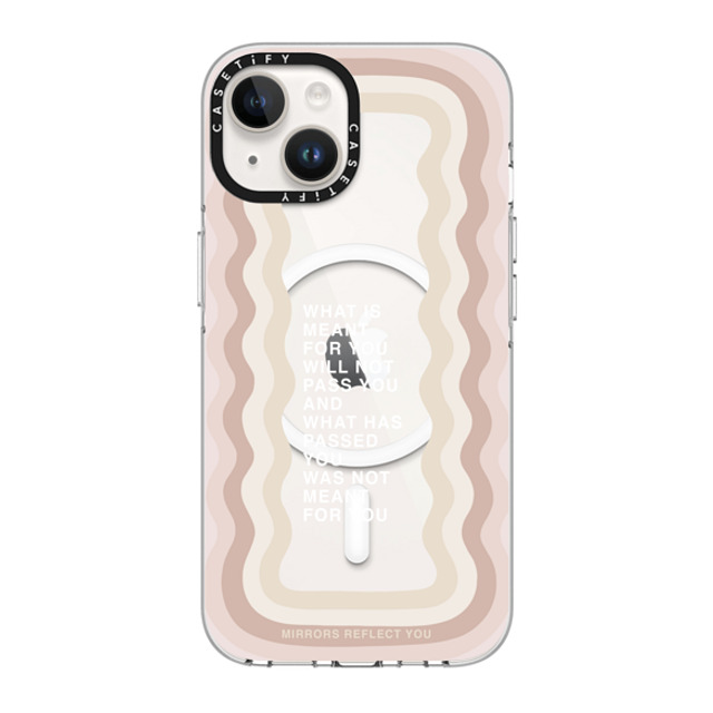 Mirrors Reflect You x CASETiFY iPhone 14 ケース クリア クリア ケース MagSafe対応 meant for you