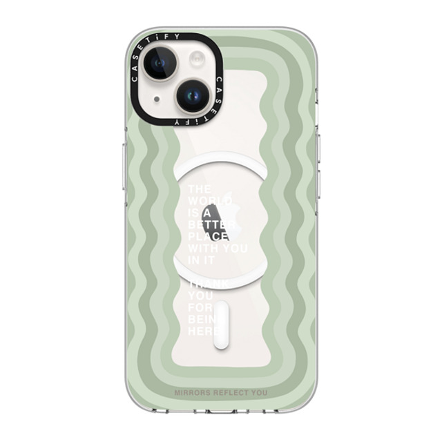 Mirrors Reflect You x CASETiFY iPhone 14 ケース クリア クリア ケース MagSafe対応 better with you