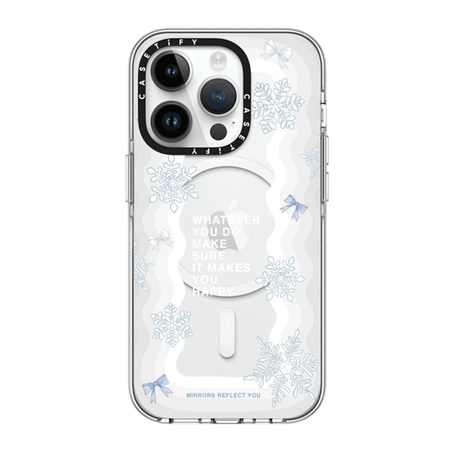 Mirrors Reflect You x CASETiFY iPhone 14 Pro Case Clear Clear Case MagSafe Compatible First Snow Mirrors Reflect You x CASETiFY iPhone 14 Pro Case Clear Clear Case MagSafe Compatible First Snow