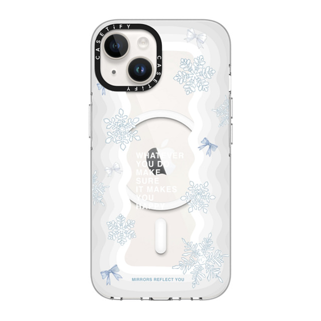 Mirrors Reflect You x CASETiFY iPhone 14 Case Clear Clear Case MagSafe Compatible First Snow Mirrors Reflect You x CASETiFY iPhone 14 Case Clear Clear Case MagSafe Compatible First Snow