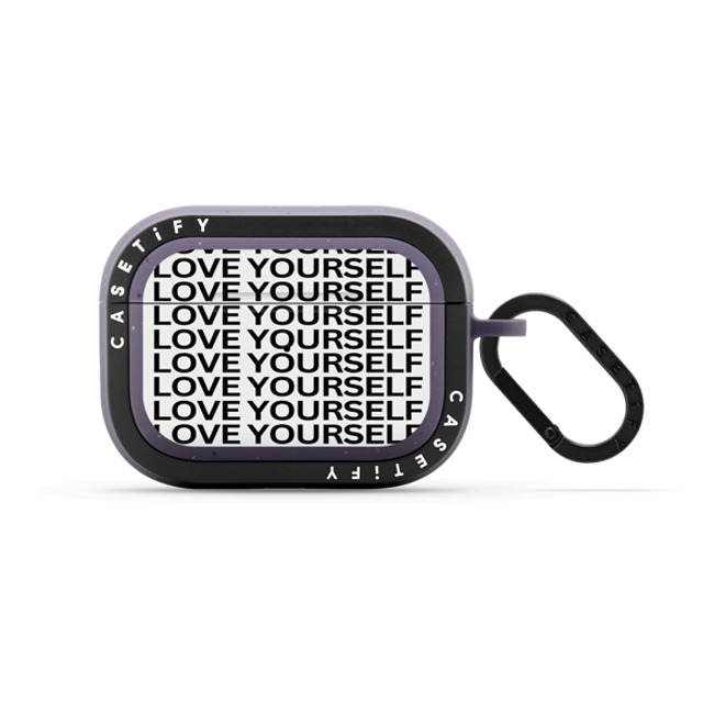 Mirrors Reflect You x CASETiFY AirPods Pro Quote,Typography Matte Deep Purple バウンス ケース love yourself New iPhone Mirrors Reflect You x CASETiFY AirPods Pro Quote,Typography Matte Deep Purple バウンス ケース love yourself New iPhone