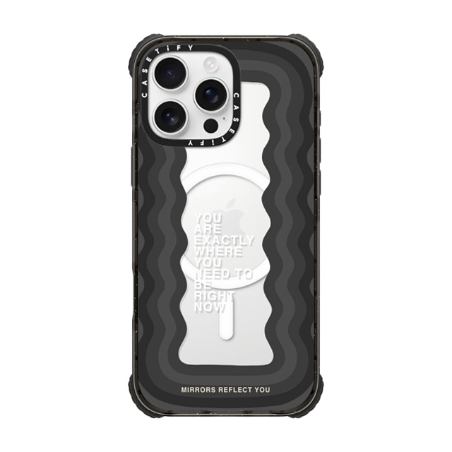 Mirrors Reflect You x CASETiFY iPhone 16 Pro Max Case Black ウルトラ インパクトケース MagSafe 対応 need to be Mirrors Reflect You x CASETiFY iPhone 16 Pro Max Case Black ウルトラ インパクトケース MagSafe 対応 need to be