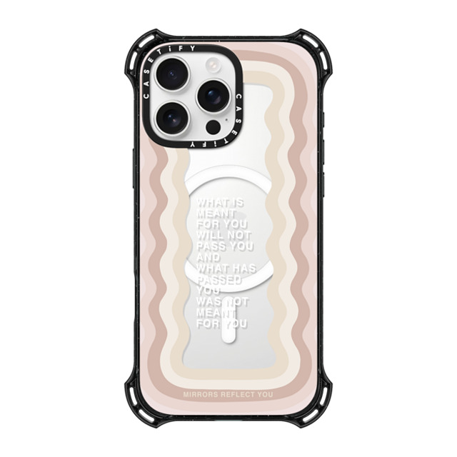 Mirrors Reflect You x CASETiFY iPhone 16 Pro Max ケース ブラック バウンスケース meant for you