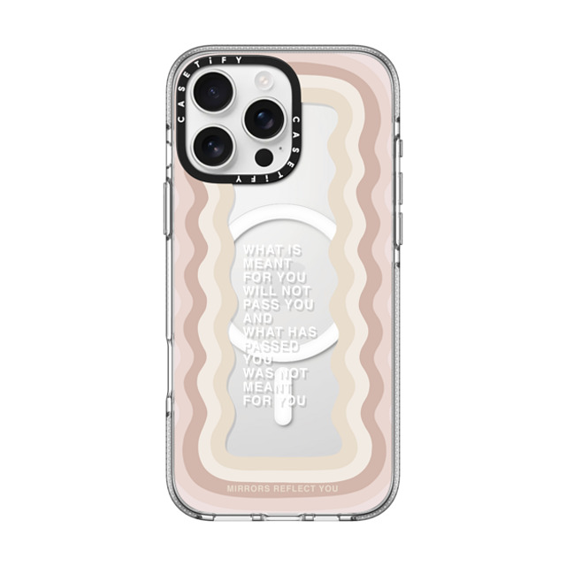 Mirrors Reflect You x CASETiFY iPhone 16 Pro Max ケース クリア クリア ケース MagSafe対応 meant for you