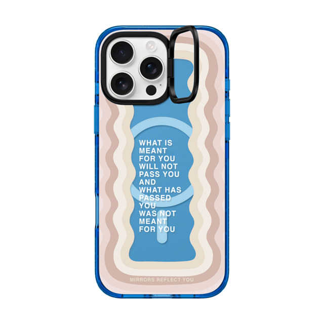 Mirrors Reflect You x CASETiFY iPhone 16 Pro Max ケース スカイブルー インパクトリングスタンドケース MagSafe対応 meant for you