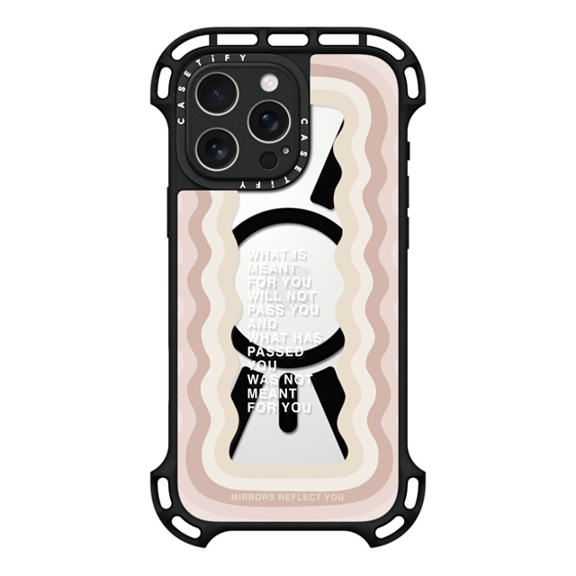 Mirrors Reflect You x CASETiFY iPhone 16 Pro Max ケース ブラック ウルトラ バウンスケース MagSafe対応 meant for you