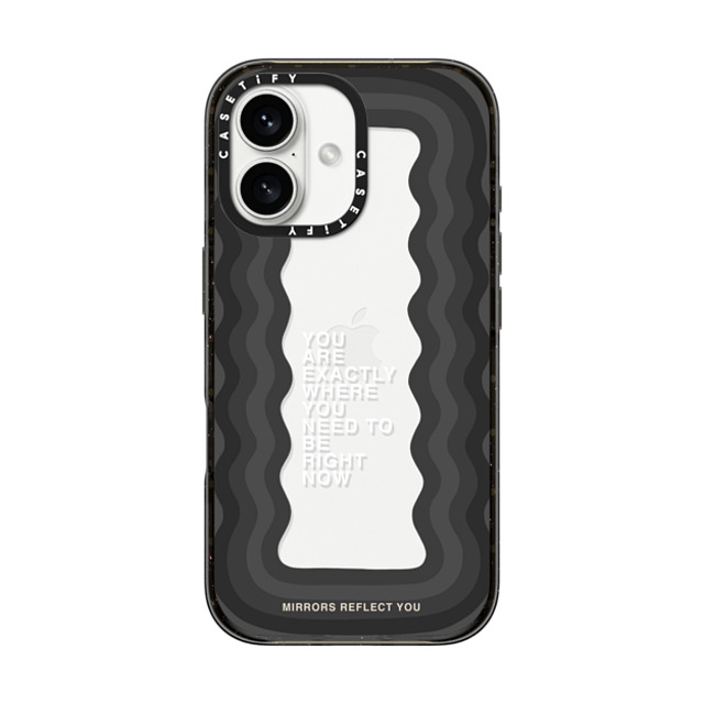 Mirrors Reflect You x CASETiFY iPhone 16 ケース ブラック インパクトケース need to be