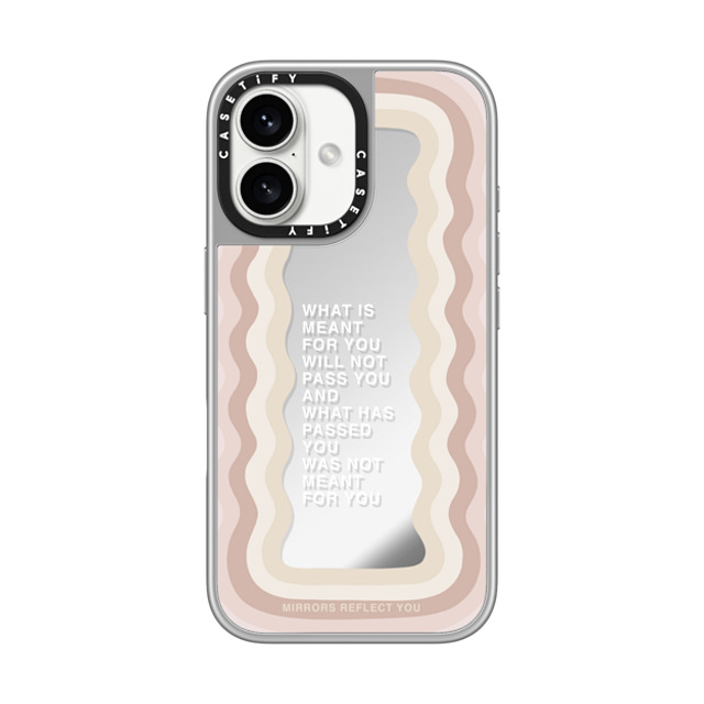 Mirrors Reflect You x CASETiFY iPhone 16 Case Quote,Typography シルバー (シルバーバンパー) ミラーケース MagSafe対応 meant for you Mother's Day Mirrors Reflect You x CASETiFY iPhone 16 Case Quote,Typography シルバー (シルバーバンパー) ミラーケース MagSafe対応 meant for you Mother's Day