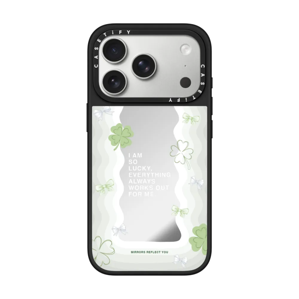 Mirror iPhone 17 Pro Case MagSafe Compatible - Lucky Girl