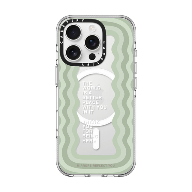 Mirrors Reflect You x CASETiFY iPhone 16 Pro ケース クリア クリア ケース MagSafe対応 better with you