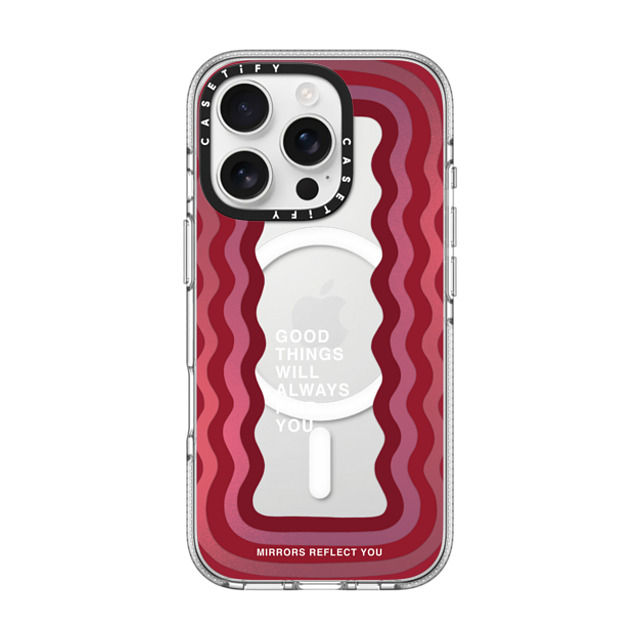 Mirrors Reflect You x CASETiFY iPhone 16 Pro ケース クリア クリア ケース MagSafe対応 Good Things