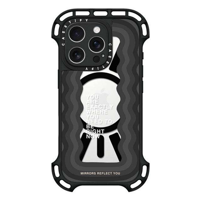 Mirrors Reflect You x CASETiFY iPhone 16 Pro ケース Quote,Typography ブラック ウルトラ バウンスケース MagSafe対応 need to be Mother's Day Mirrors Reflect You x CASETiFY iPhone 16 Pro ケース Quote,Typography ブラック ウルトラ バウンスケース MagSafe対応 need to be Mother's Day