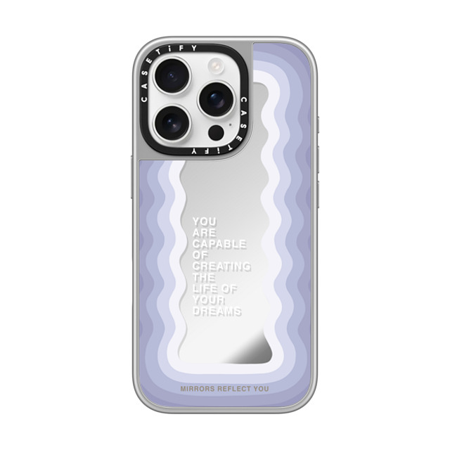 Mirrors Reflect You x CASETiFY iPhone 16 Pro Case シルバー (シルバーバンパー) ミラーケース MagSafe対応 dream life Mirrors Reflect You x CASETiFY iPhone 16 Pro Case シルバー (シルバーバンパー) ミラーケース MagSafe対応 dream life
