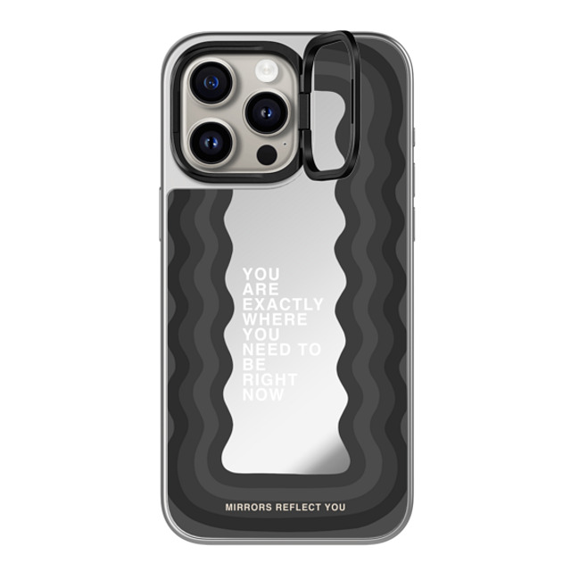 Mirrors Reflect You x CASETiFY iPhone 15 Pro Max Case シルバー (シルバーバンパー) ミラー リングスタンドケース MagSafe対応 need to be Mirrors Reflect You x CASETiFY iPhone 15 Pro Max Case シルバー (シルバーバンパー) ミラー リングスタンドケース MagSafe対応 need to be