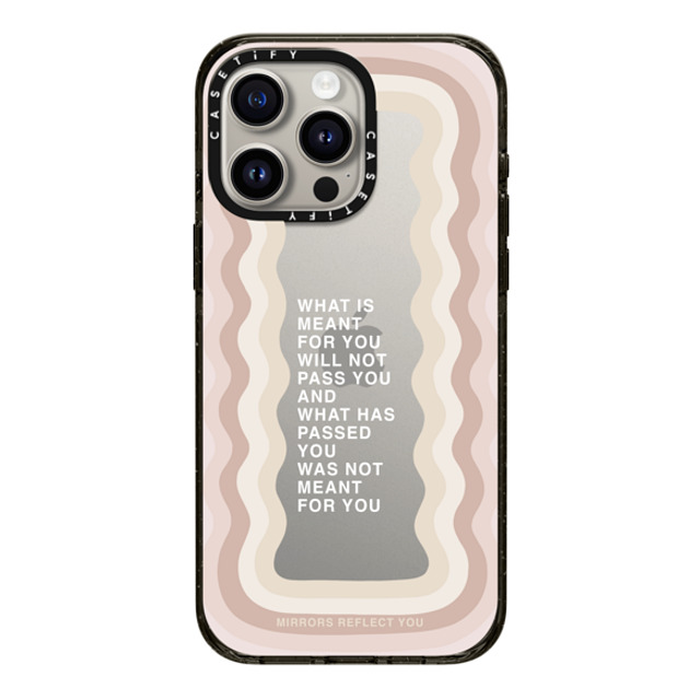 Mirrors Reflect You x CASETiFY iPhone 15 Pro Max ケース ブラック インパクトケース meant for you