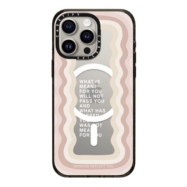 Mirrors Reflect You x CASETiFY iPhone 15 Pro Max ケース ブラック インパクトケース MagSafe対応 meant for you