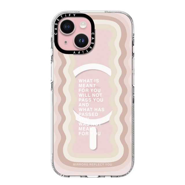 Mirrors Reflect You x CASETiFY iPhone 15 ケース クリア クリア ケース MagSafe対応 meant for you