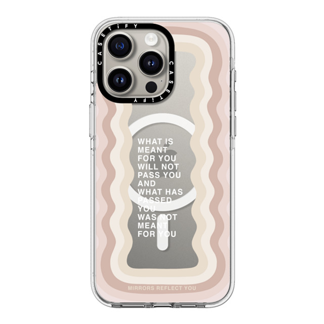 Mirrors Reflect You x CASETiFY iPhone 15 Pro Max ケース クリア クリア ケース MagSafe対応 meant for you