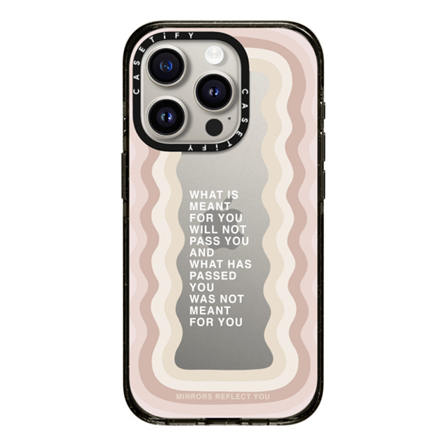 Mirrors Reflect You x CASETiFY iPhone 15 Pro ケース ブラック インパクトケース meant for you