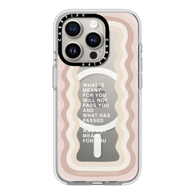 Mirrors Reflect You x CASETiFY iPhone 15 Pro ケース クリア クリア ケース MagSafe対応 meant for you