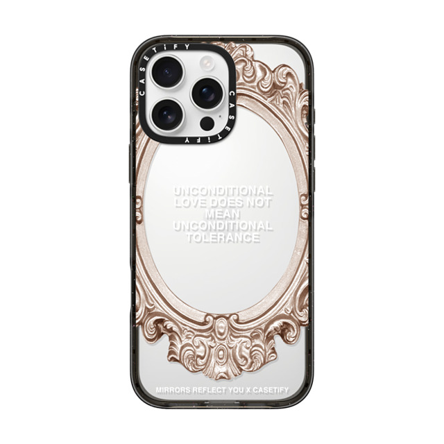 Mirrors Reflect You x CASETiFY iPhone 16 Pro Max Case Quote,Typography Black Impact Case Unconditional. Mother's Day Mirrors Reflect You x CASETiFY iPhone 16 Pro Max Case Quote,Typography Black Impact Case Unconditional. Mother's Day