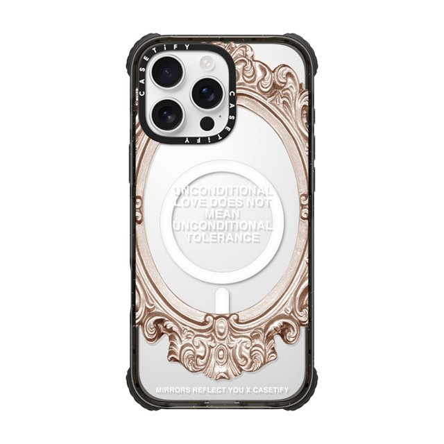 Mirrors Reflect You x CASETiFY iPhone 16 Pro Max Case Quote,Typography Black ウルトラ インパクトケース MagSafe 対応 Unconditional. Mother's Day Mirrors Reflect You x CASETiFY iPhone 16 Pro Max Case Quote,Typography Black ウルトラ インパクトケース MagSafe 対応 Unconditional. Mother's Day