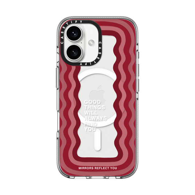 Mirrors Reflect You x CASETiFY iPhone 16 ケース クリア クリア ケース MagSafe対応 Good Things