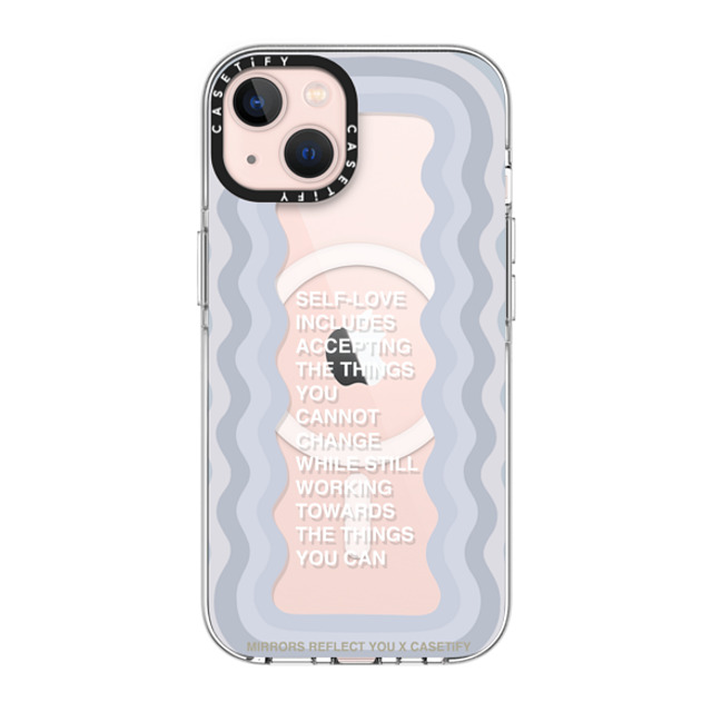 Mirrors Reflect You x CASETiFY iPhone 13 ケース クリア クリア ケース MagSafe対応 Self-Love