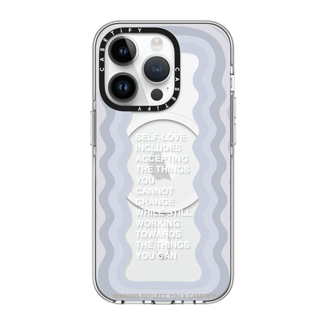 Mirrors Reflect You x CASETiFY iPhone 14 Pro Case Clear Clear Case MagSafe Compatible Self-Love Mirrors Reflect You x CASETiFY iPhone 14 Pro Case Clear Clear Case MagSafe Compatible Self-Love