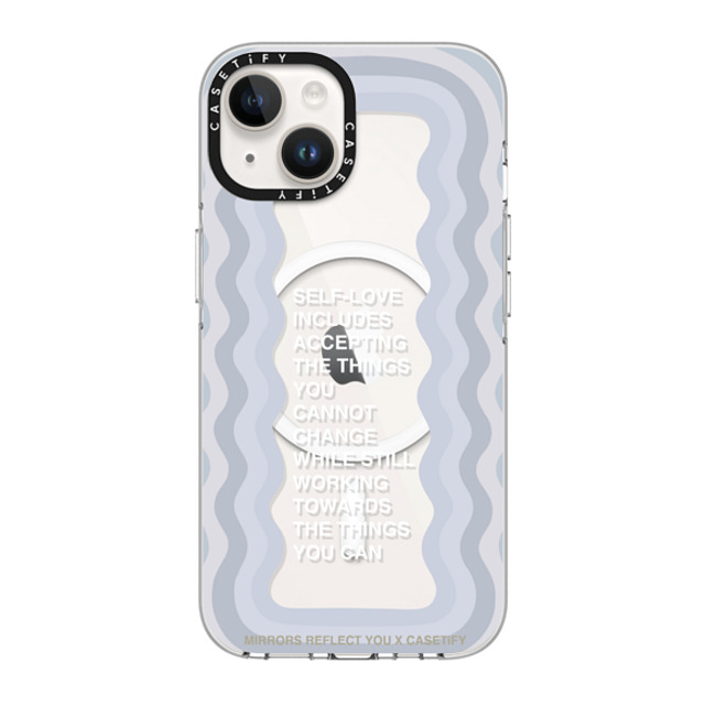 Mirrors Reflect You x CASETiFY iPhone 14 ケース クリア クリア ケース MagSafe対応 Self-Love