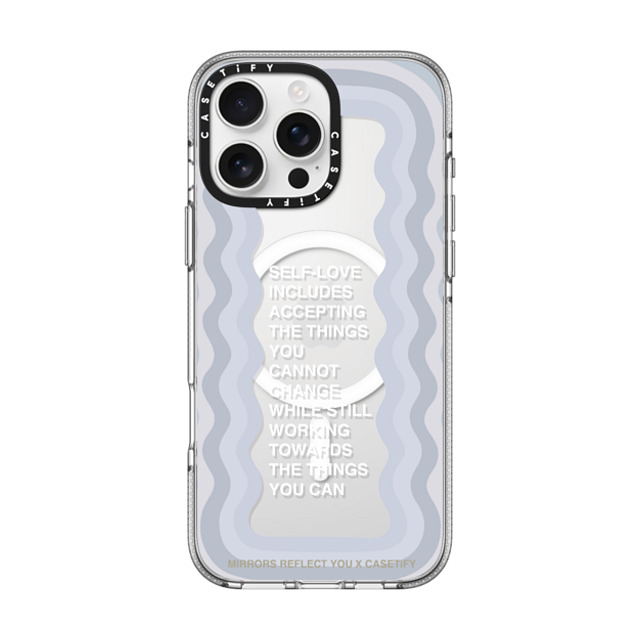 Mirrors Reflect You x CASETiFY iPhone 16 Pro Max ケース クリア クリア ケース MagSafe対応 Self-Love