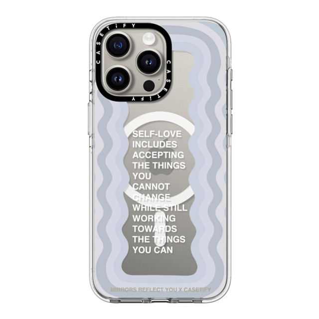 Mirrors Reflect You x CASETiFY iPhone 15 Pro Max ケース クリア クリア ケース MagSafe対応 Self-Love