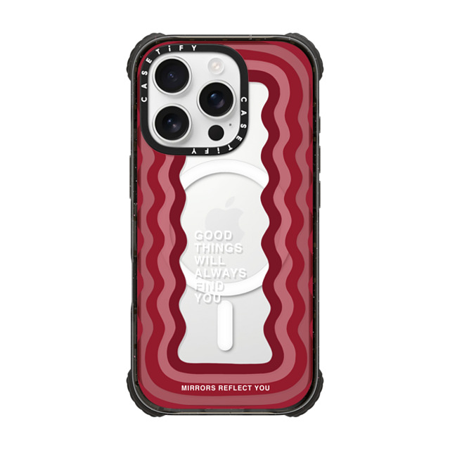 Mirrors Reflect You x CASETiFY iPhone 16 Pro ケース ブラック ウルトラ インパクトケース MagSafe 対応 Good Things Father's Day Mirrors Reflect You x CASETiFY iPhone 16 Pro ケース ブラック ウルトラ インパクトケース MagSafe 対応 Good Things Father's Day