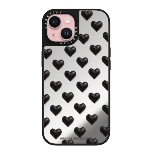 iPhone 15 - black hearts