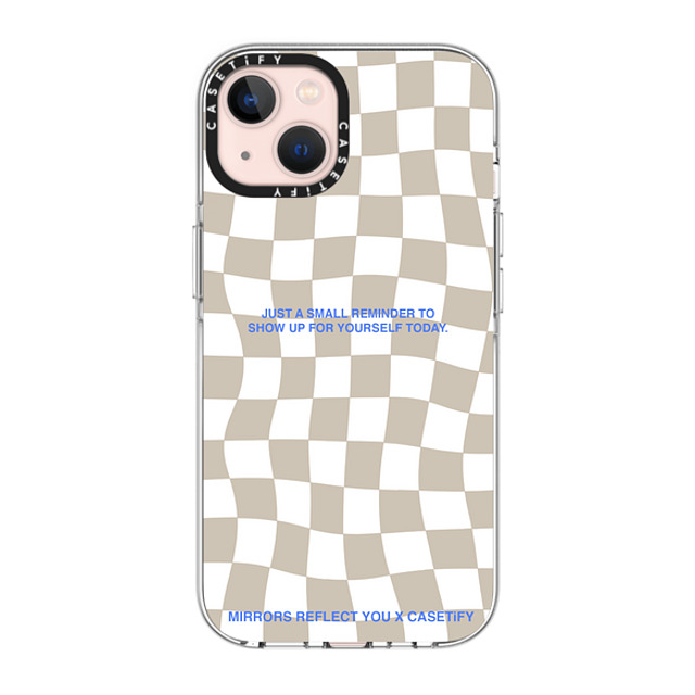 Mirrors Reflect You x CASETiFY iPhone 13 ケース クリア クリア ケース MagSafe対応 Just A Small Reminder