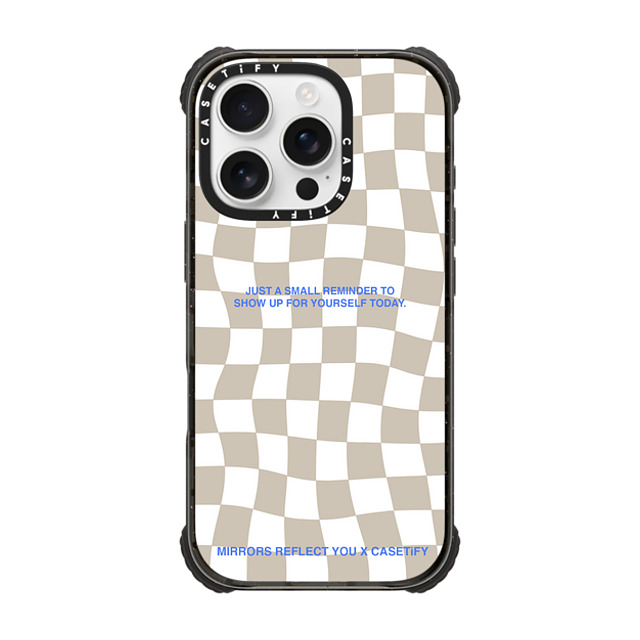 Mirrors Reflect You x CASETiFY iPhone 16 Pro Case Black ウルトラ インパクトケース MagSafe 対応 Just A Small Reminder Mirrors Reflect You x CASETiFY iPhone 16 Pro Case Black ウルトラ インパクトケース MagSafe 対応 Just A Small Reminder